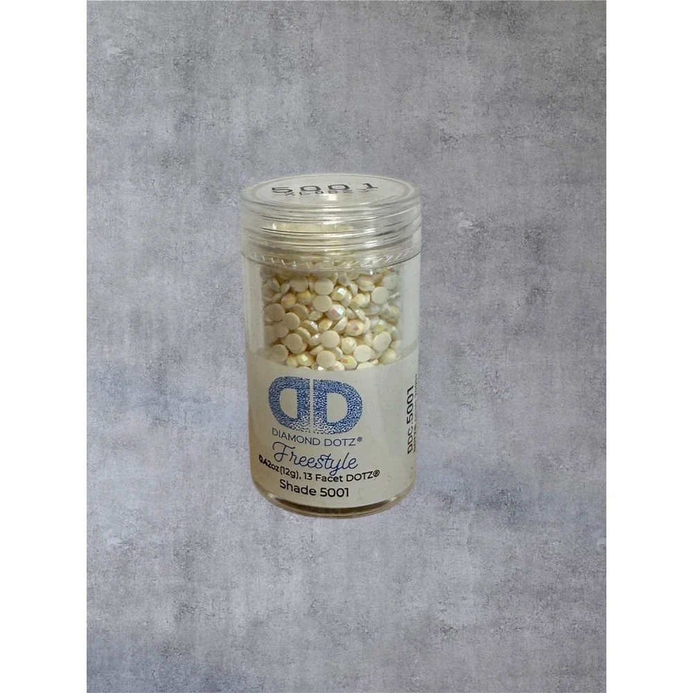 Diamond Dotz Freestyle Gems 5001 Iridescent White 2000+ Count New 13 Facet DOTZ